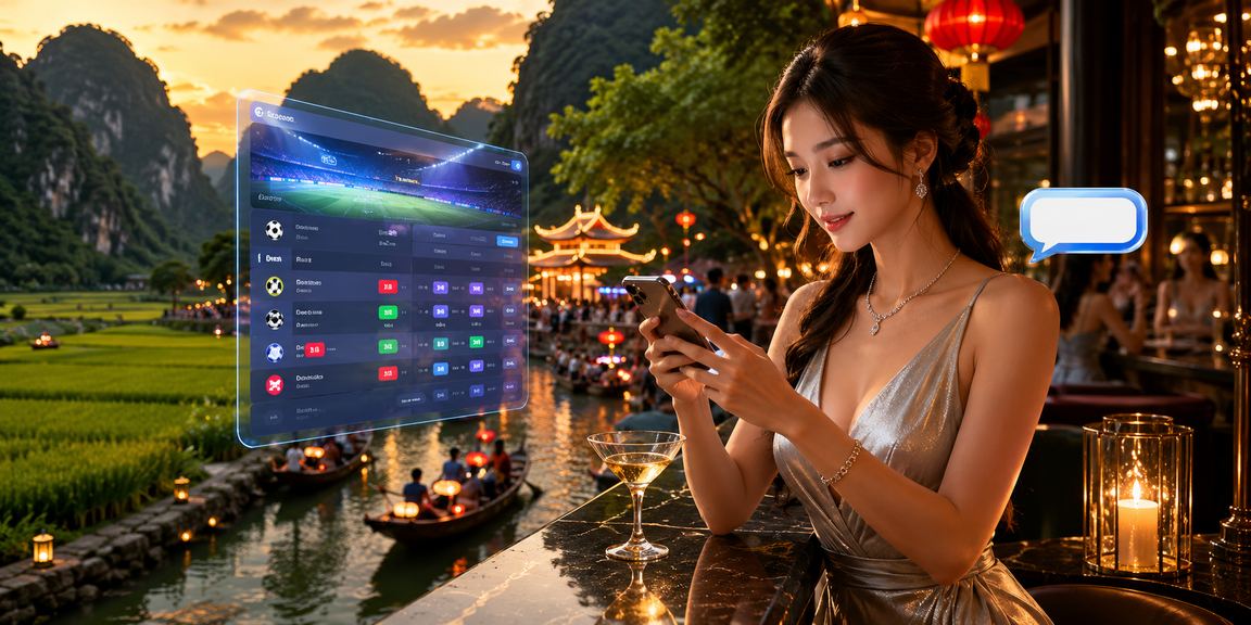 Người chơi trải nghiệm casino trực tuyến trên điện thoại di động tại lễ hội Ninh Bình