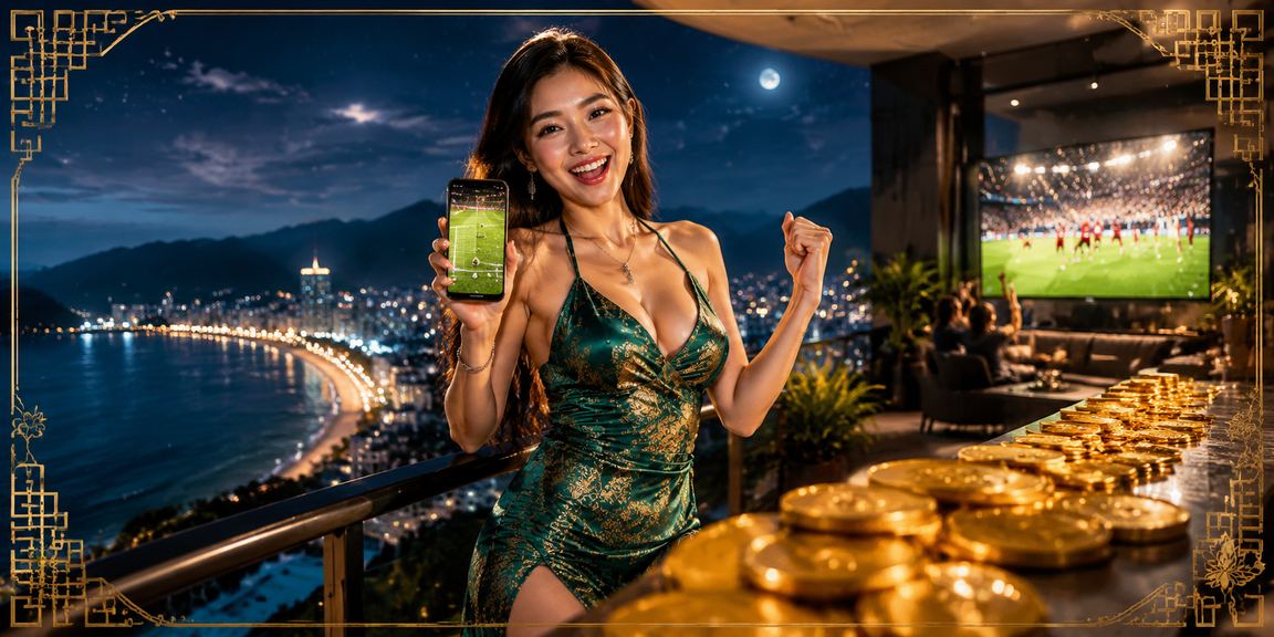 Không gian casino hiện đại tại Việt Nam với màn hình game trực tuyến sống động